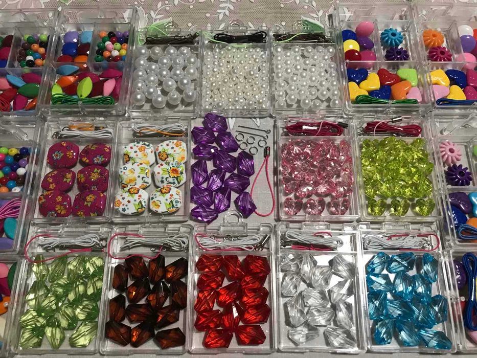 Набор для творчества рукоделия плетения резинками бисером бисер бусины