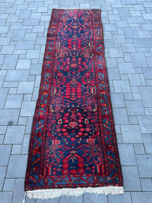 Hamadan Irański Chodnik Ręcznie Tkany Wełniany 290x87