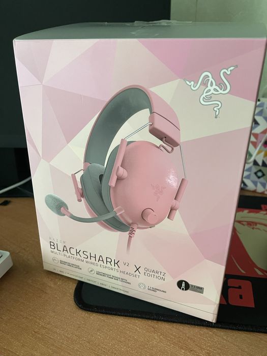 Наушники Razer Blackshark V2 x Quartz PINK