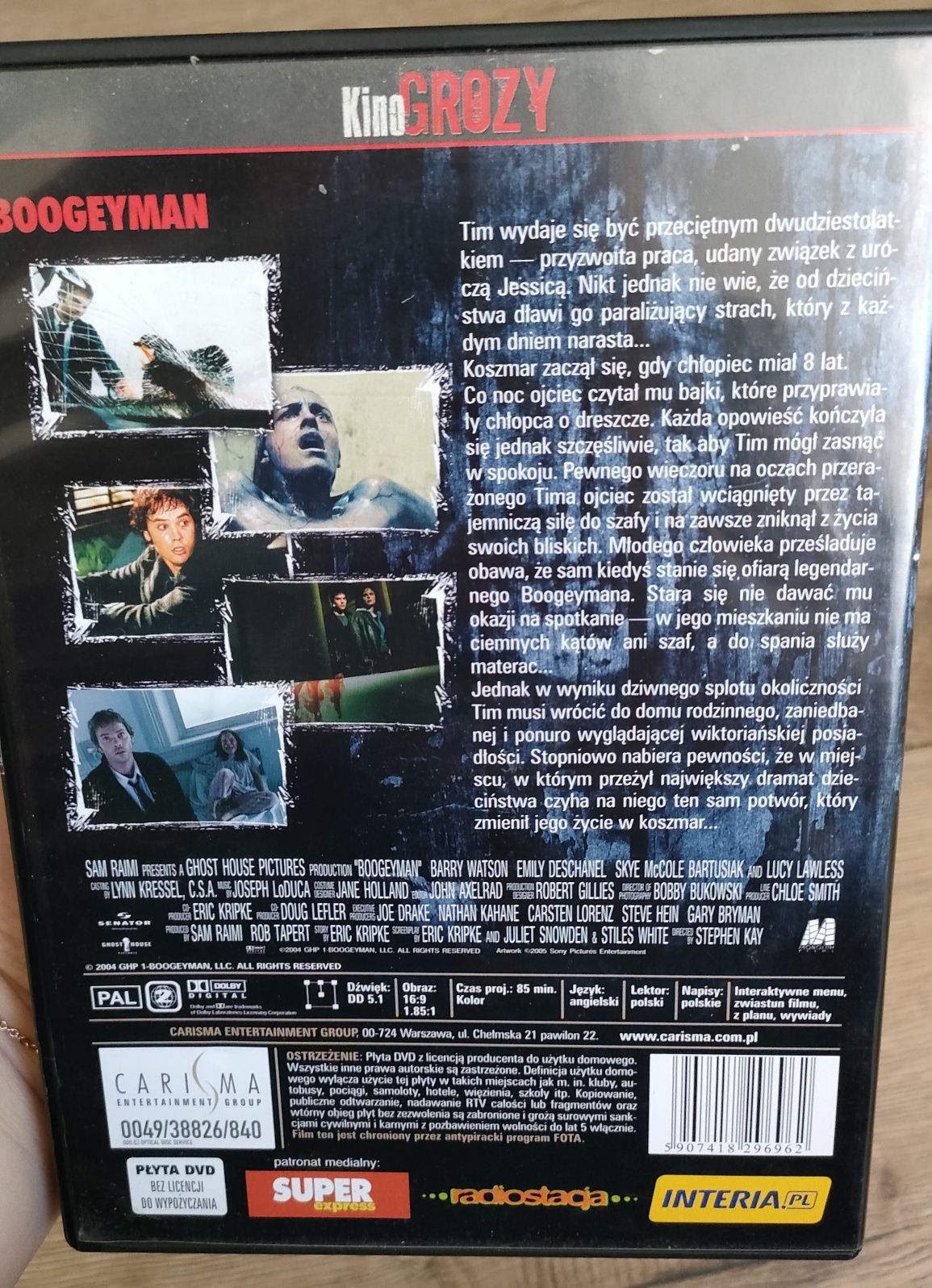 "Boogeyman" film dvd