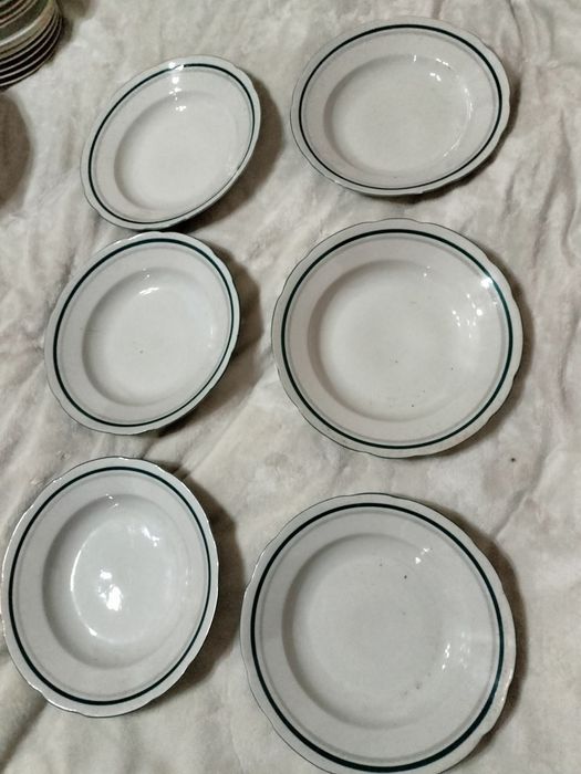 Talerz 6 szt porcelana Ćmielów