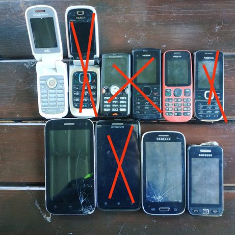 Лот мобильных телефонов, смартфонов