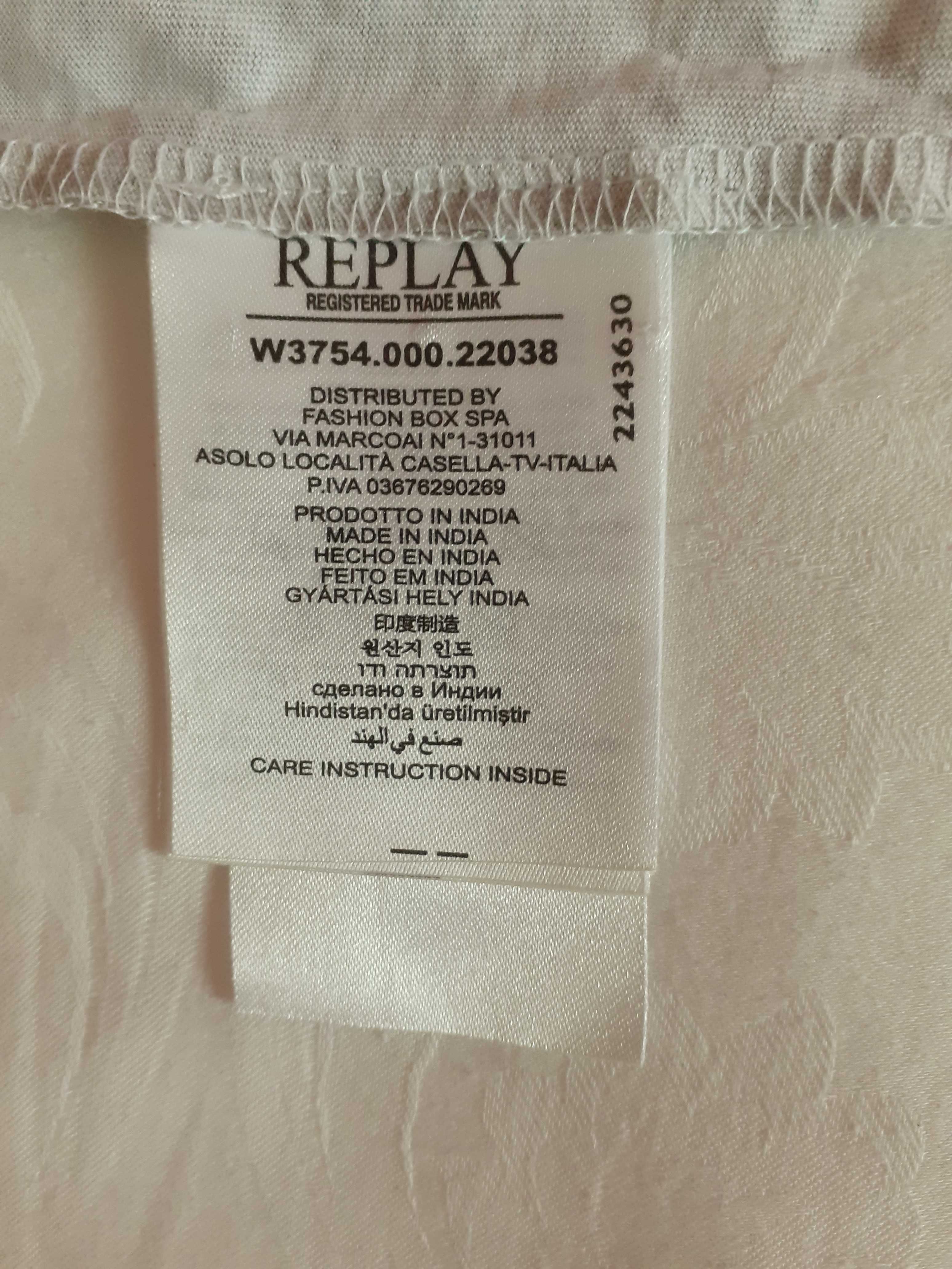 Tshirt prateada NOVA COM ETIQUETA da marca Replay