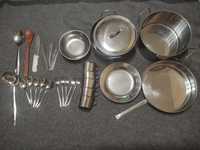 Кухонний набір посуду з нержавіючої сталі для дому та відпочинку
