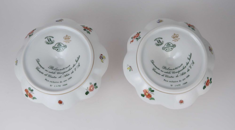 Par de palmatórias Vista Alegre - Clube dos Colecionadores