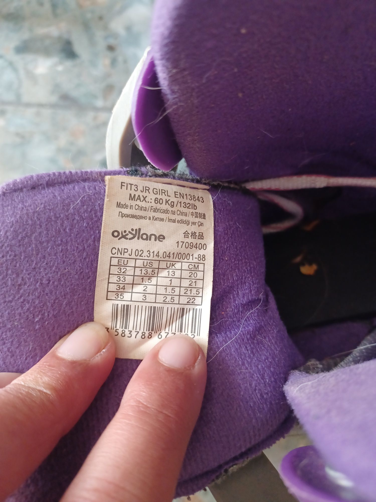 Patins em linha tamanho 32-35