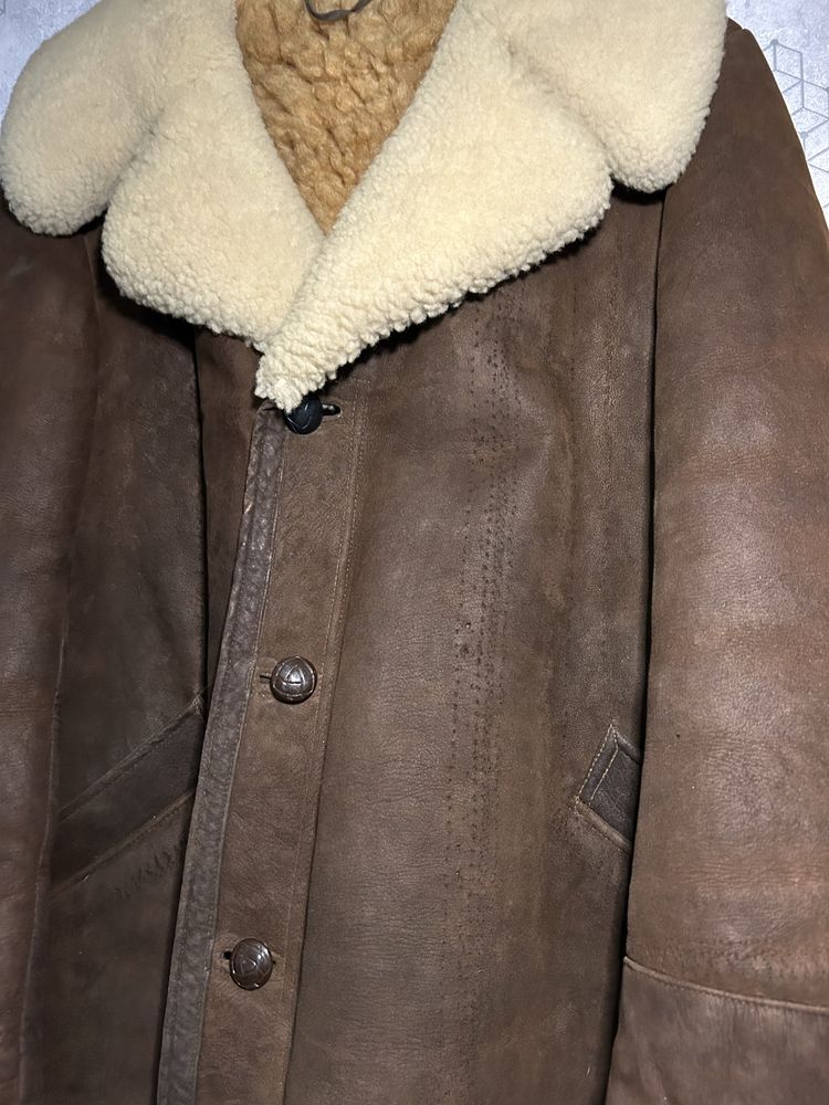 Kożuch vintage PRL