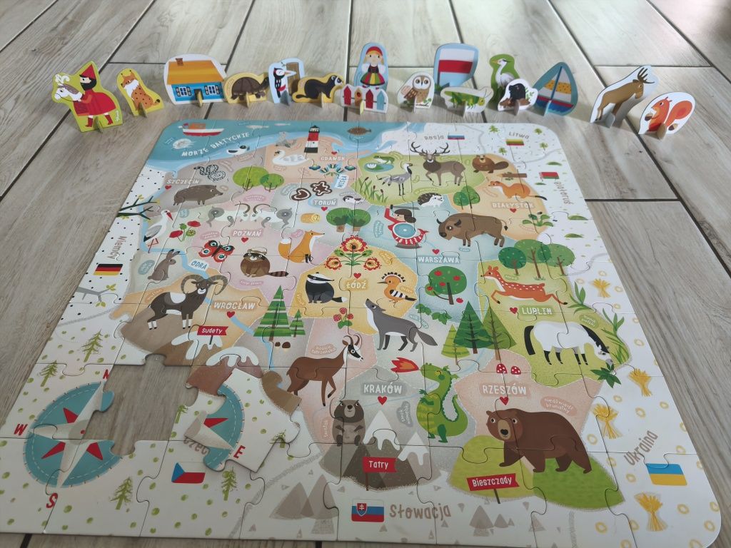 Mapa Polski puzzle CzuCzu