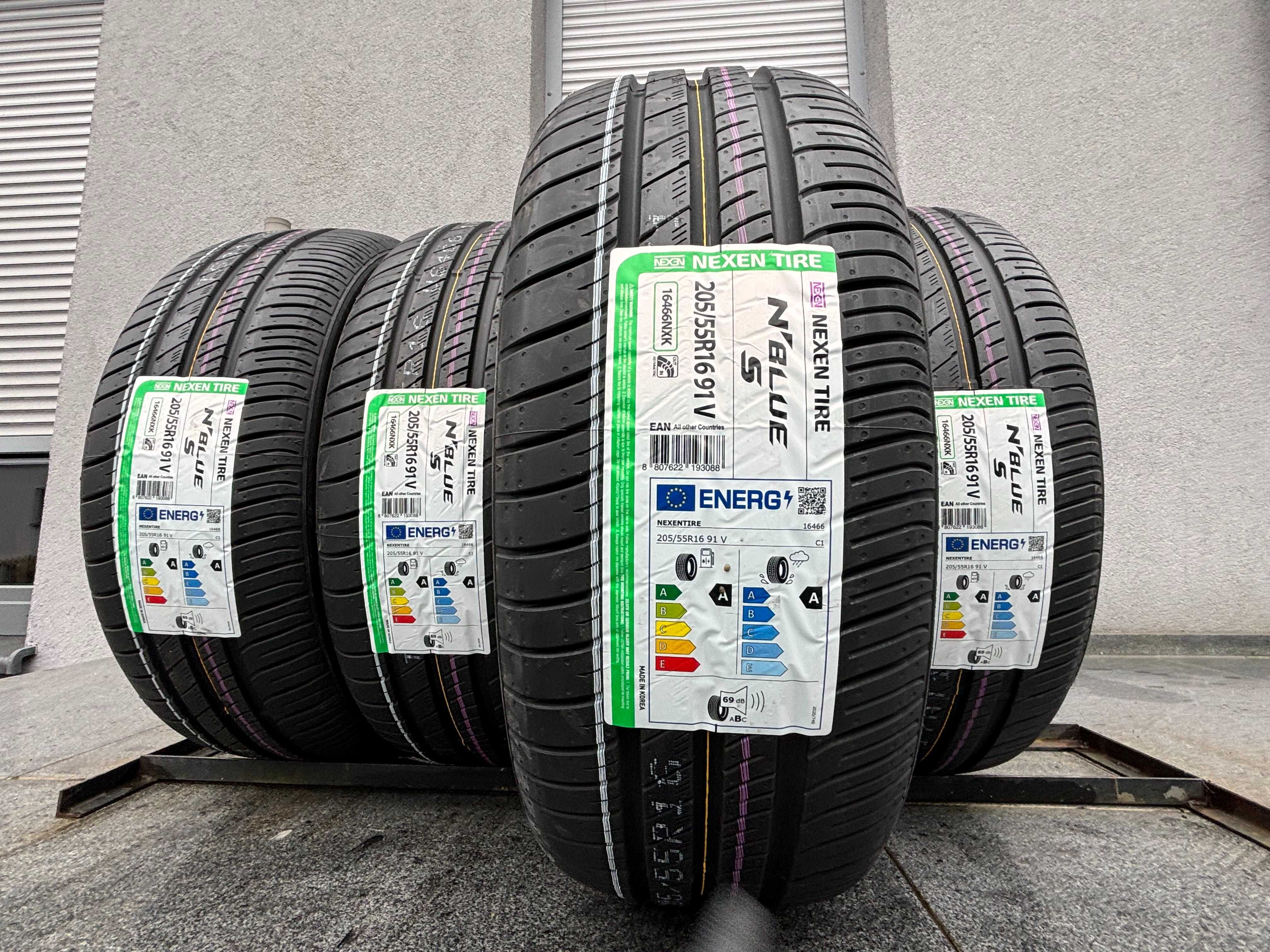 x4 letnie 205/55R16 Nexen N'BlueS 91V 2024r Parametry A,A 69db ! gwar