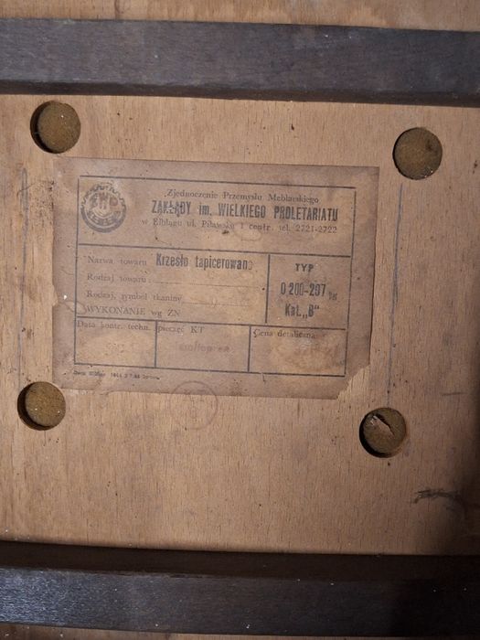 Sprzedam krzesla prl