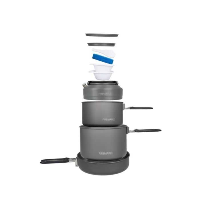 Naczynia turystyczne Fire-Maple Feast 4 Czarne