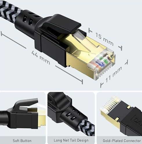 Kabel internetowy CAT8 RJ45