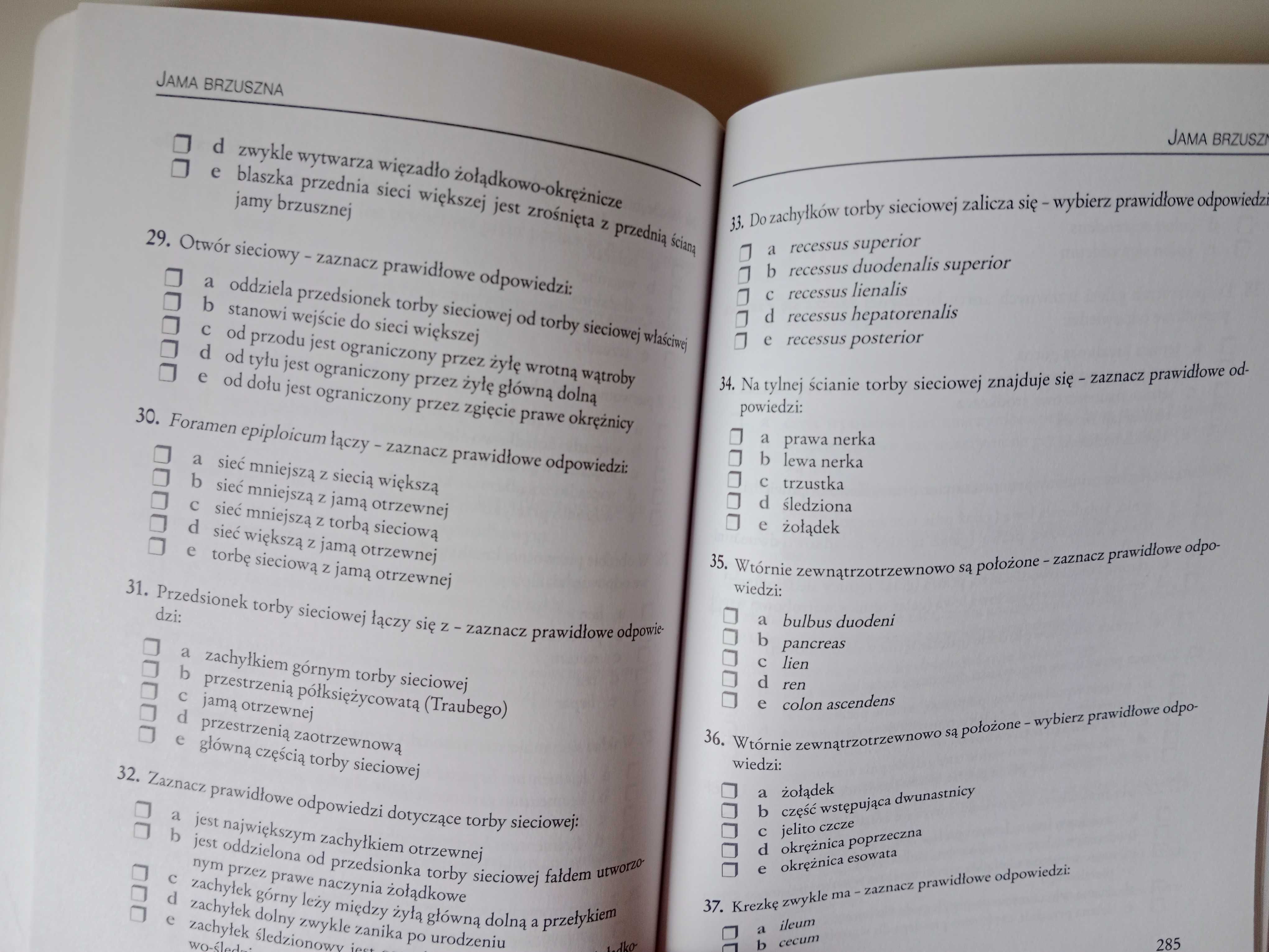 Anatomia człowieka 1500 pytań testowych