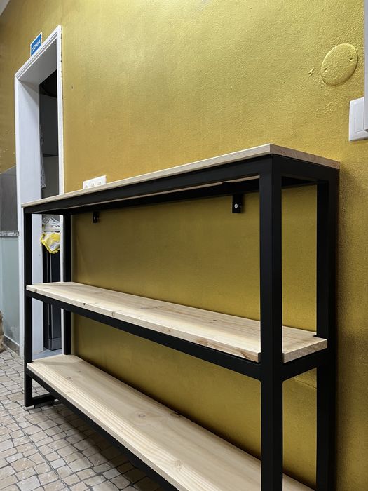 Mesa de apoio, estrutura em tubo galvanizado