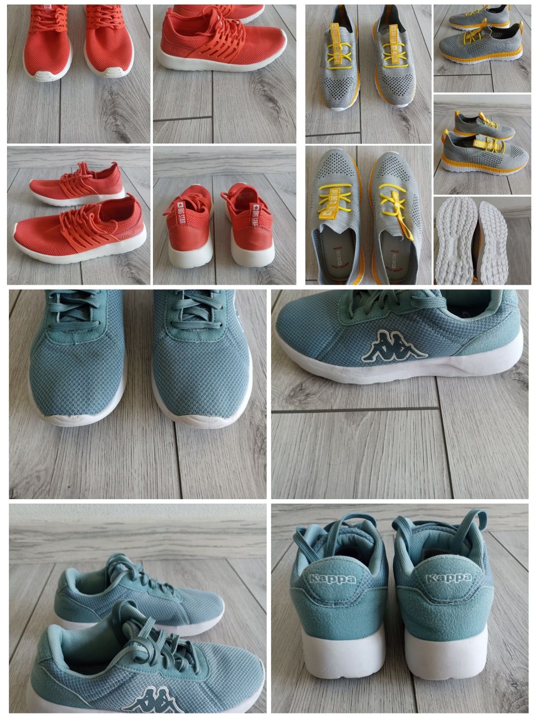 Buty Big Star i Kappa. Zestaw 3 par. Rozmiar 35.