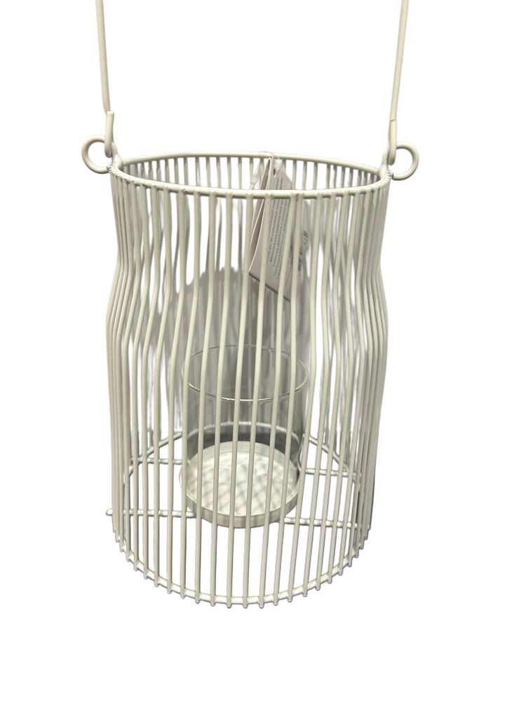Metalowy lampion na świeczkę nr.8088