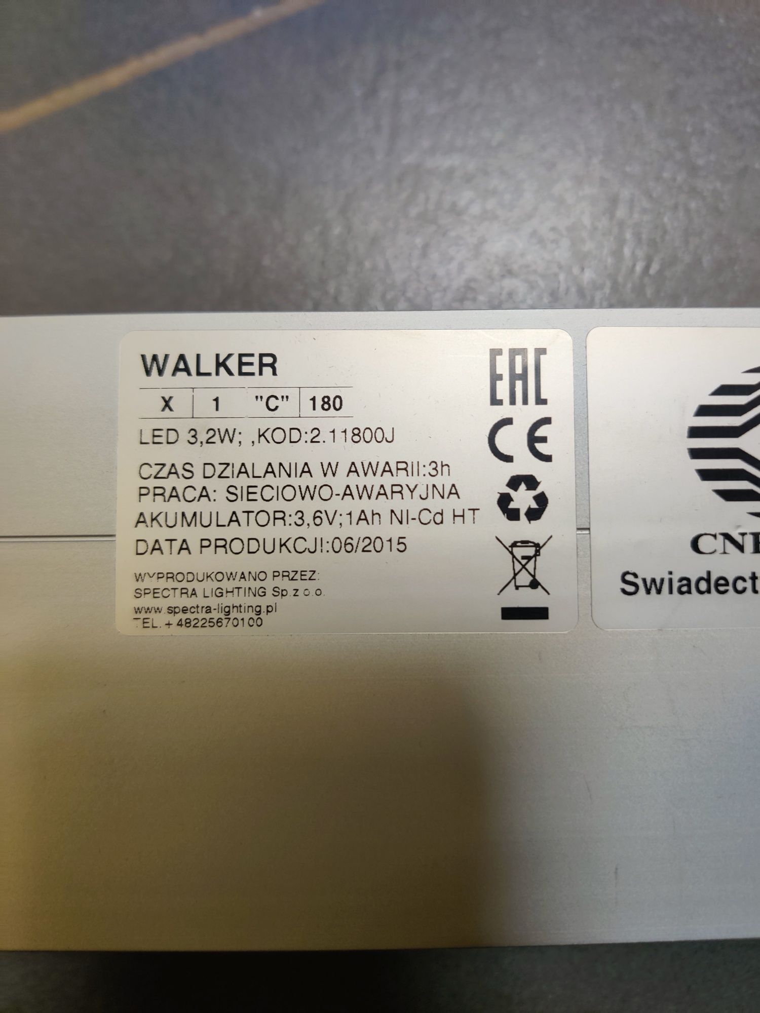 Oprawa ewakuacyjna SPECTRA Walker