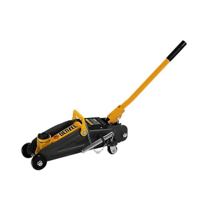 Домкрат гідравлічний підкатний з фіксатором Denzel (2 т, 135-340 мм)