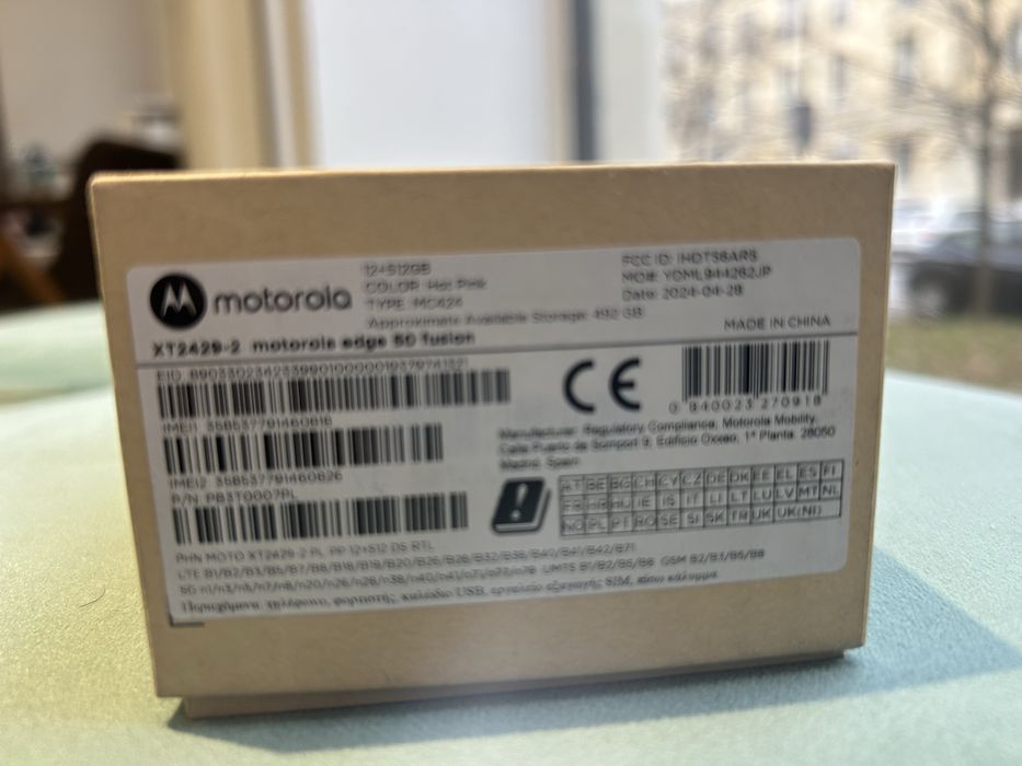 Nowy smartfon Motorola Egde 50 Fusion 12/512GB PINK
