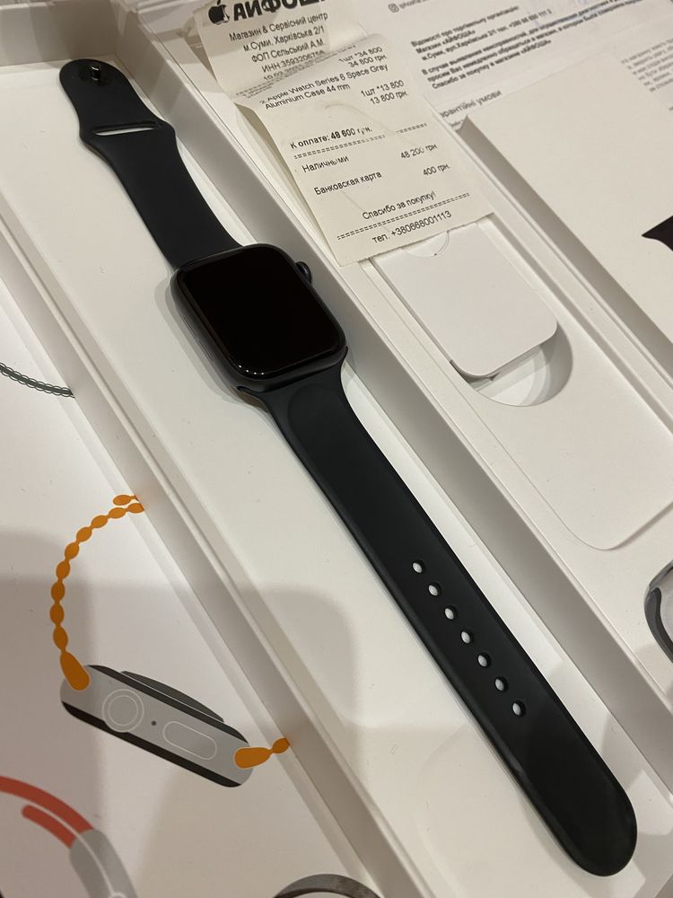 Продам Apple Watch Series 6 Space Gray 44mm. Батарея 100%