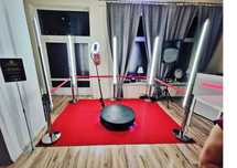 Fotobudka 360 HIT 2025 ciezki dym napis LOVE fontanny iskier dekoracja