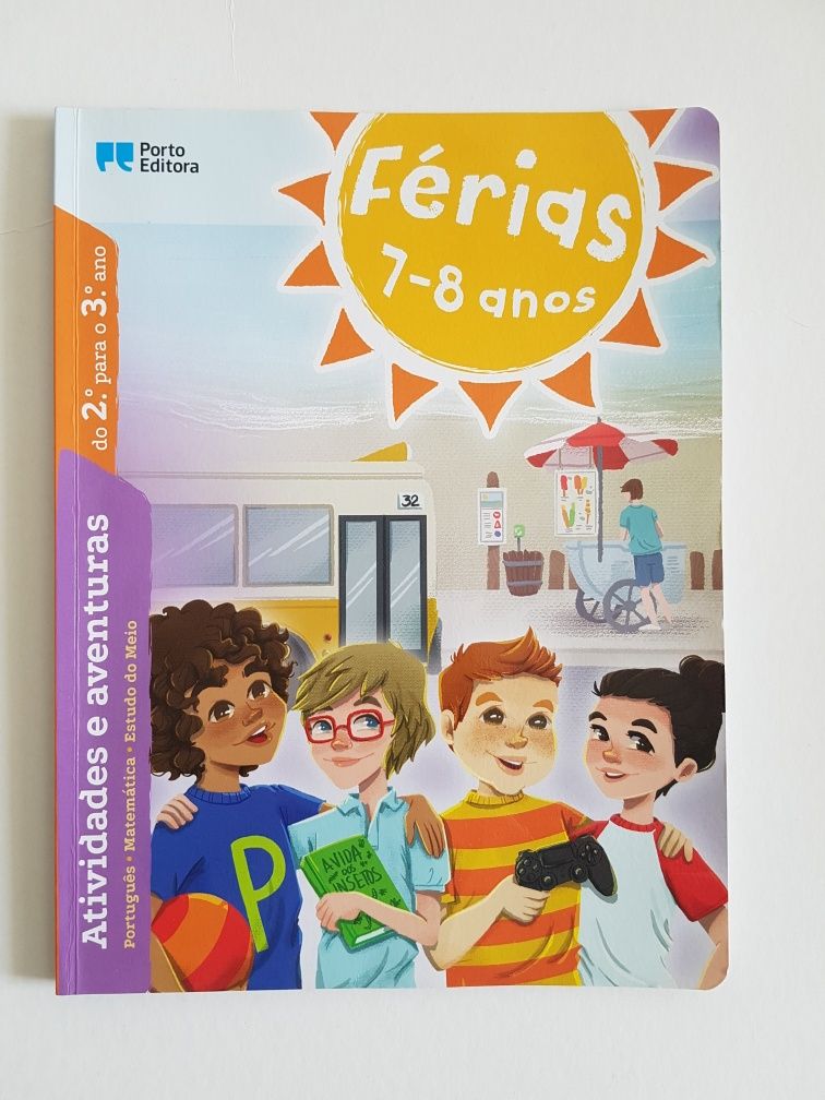 Livro exercícios Férias 2° ano para 3° ano 7 8 Anos Porto Editora