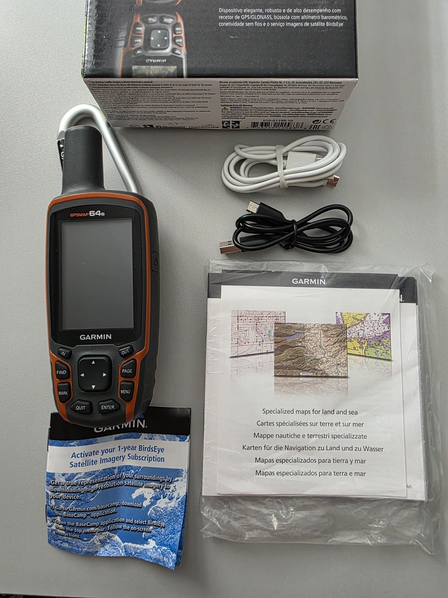 Туристичний GPS-навігатор Garmin GPSMAP 64s, Bluetooth і ANT+, карта У