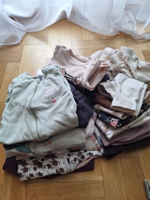 Worek ubrań niemowlęcych dziewczynka 56 62 newbie kappahl, h&m
