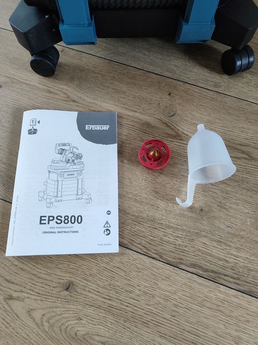 Pistolet malarski Erbauer EPS800 z regulacją, 2 dysze