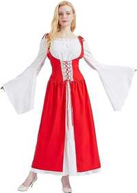 Średniowieczna Sukienka Cosplay Renesansowa Elegancja i Styl roz 2XL