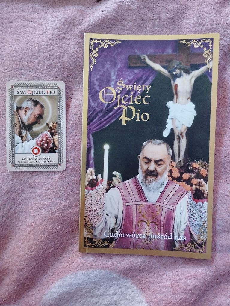 Książka Ojciec Pio plus obrazek