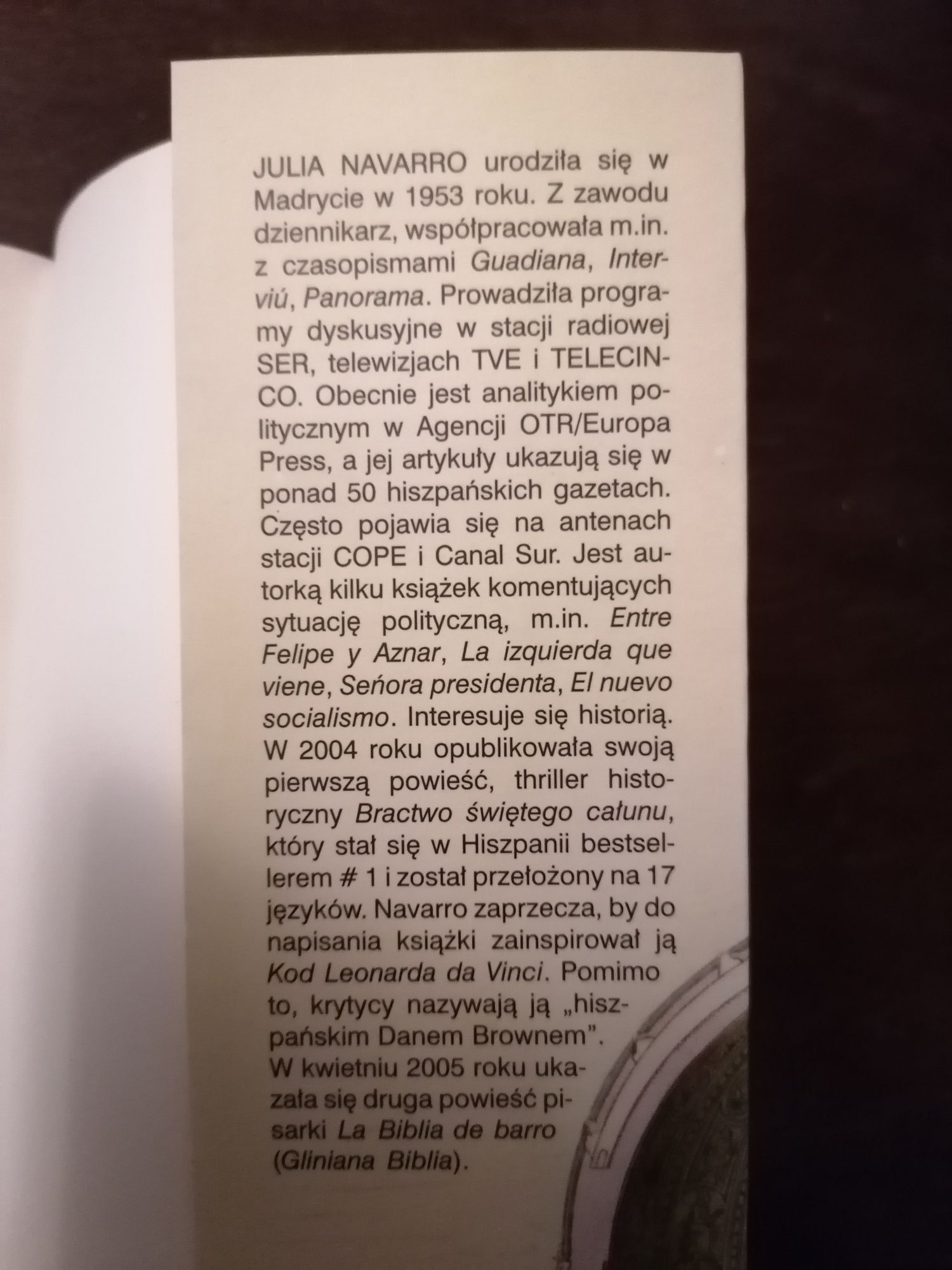 Bractwo Świętego Całunu NOWA Julia Navarro