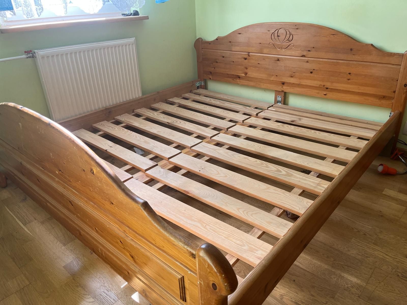 Łóżko łoże drewniane boho rustykalne