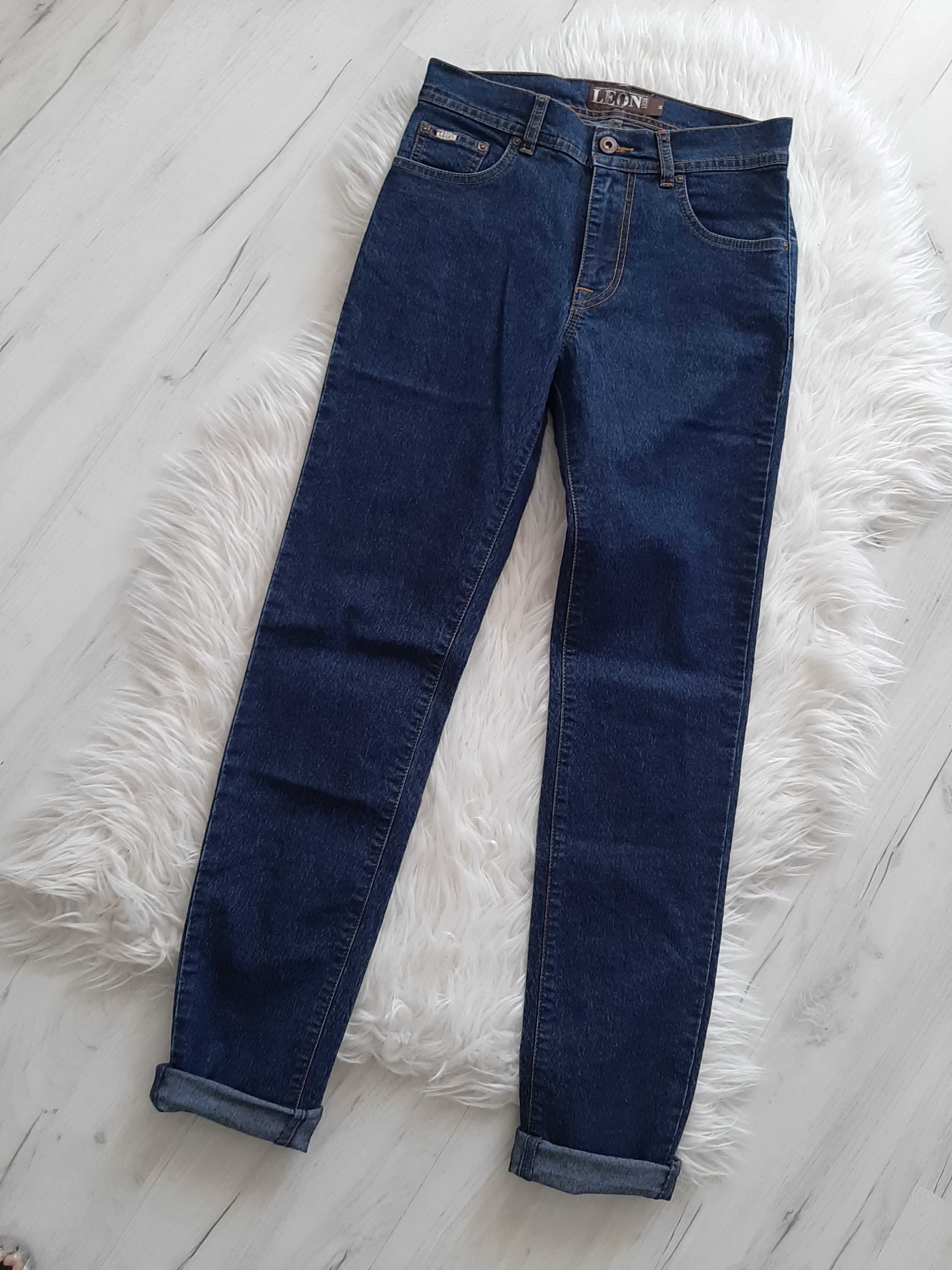 LEON piękne jeansy Boyfriend Mom Fit Vintage 36 S