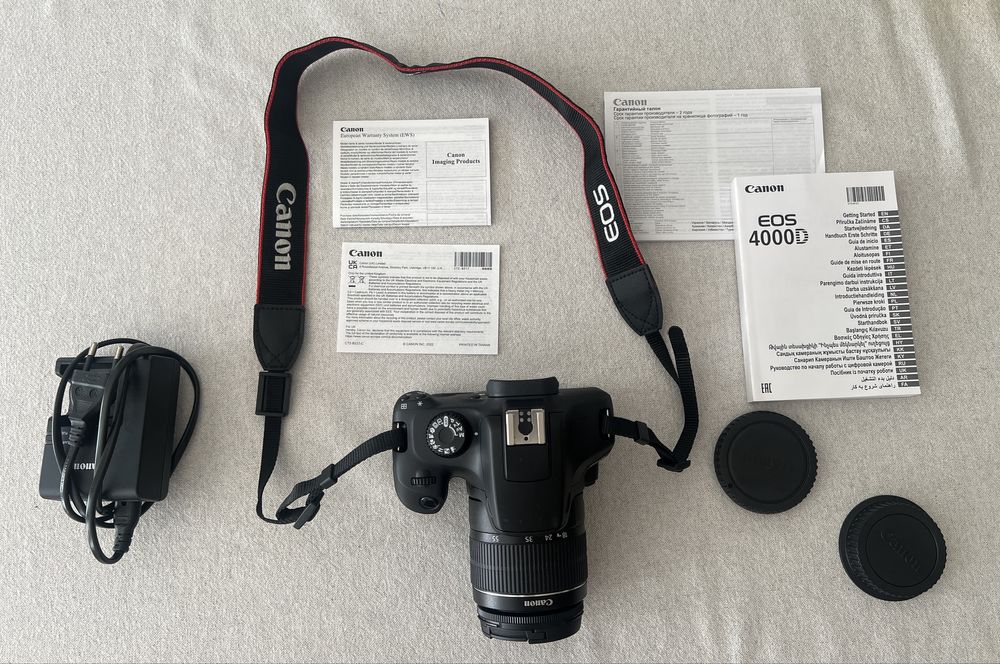 Фотокамера Canon EOS 4000D BK 18-55 з гарантією