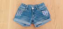 Spodenki Guess jeansowe  116 122 niebieski