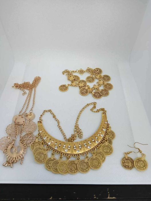 Zestaw biżuterii Boho Retro Strój Cygański