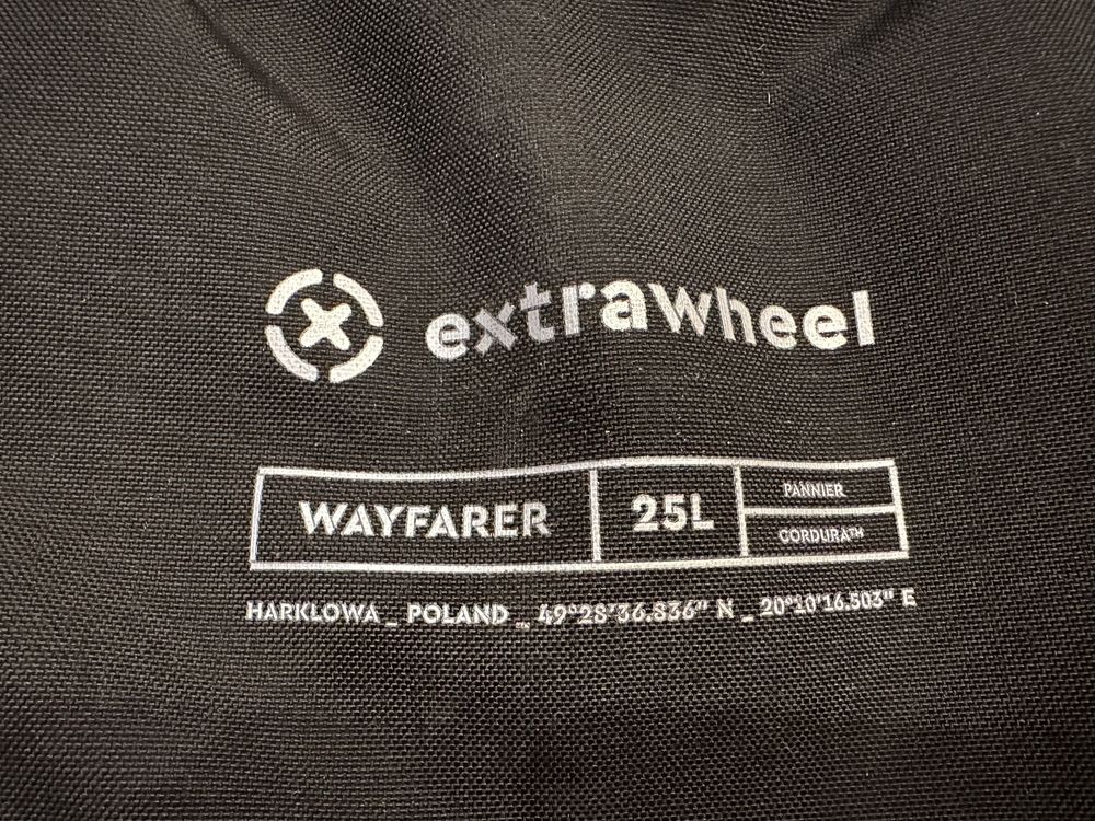 Sakwy Extrawheel Wayfarer 50l Cordura wodoodporme gwarancja