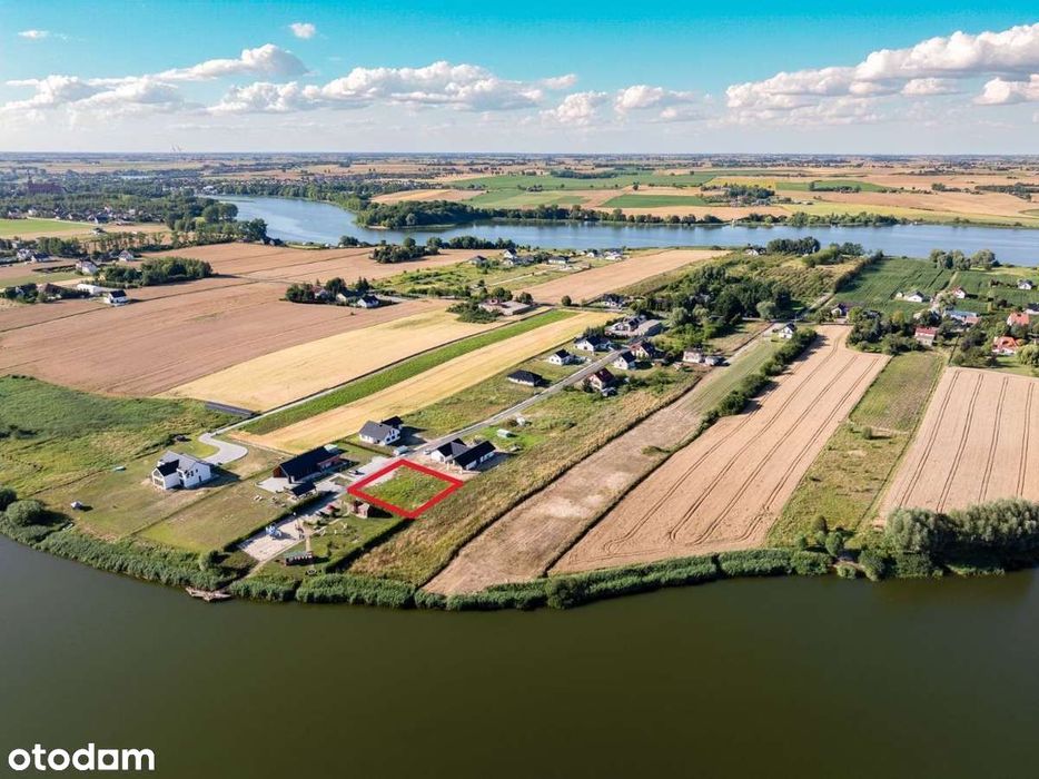 Działka budowlana 1006 m2, Strużal, Chełmża, przy jeziorze