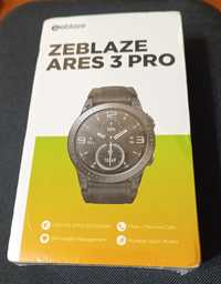 Zeblaze Ares 3 Pro black + захисне скло смарт годинник ip68 ip69k