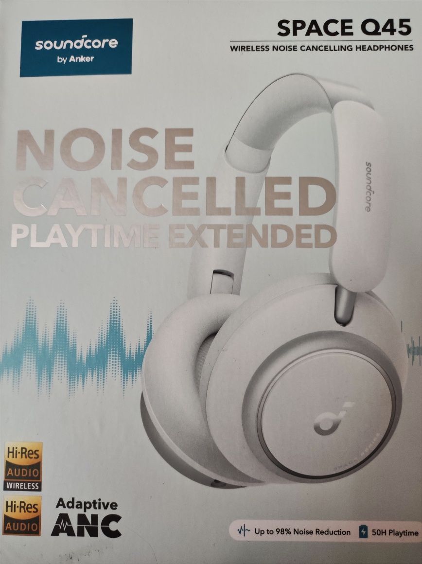 Навушники Anker SoundCore Space Q45 White LDAC aptX Bluetooth 5.3