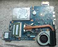 płyta główna Toshiba L875D- proc,  z pamięciami(5GB) i dyskiem 500 GB