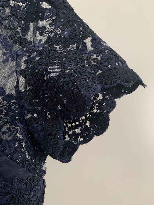 Sukienka damska elegancka na przyjęcie wesele - 36 - tiul, koronka,