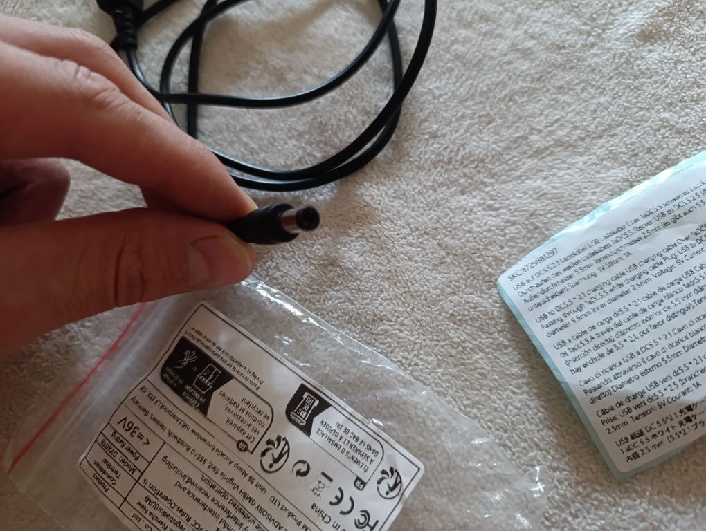 Переходник кабель 12V-5V usb-dc для роутера павербанка