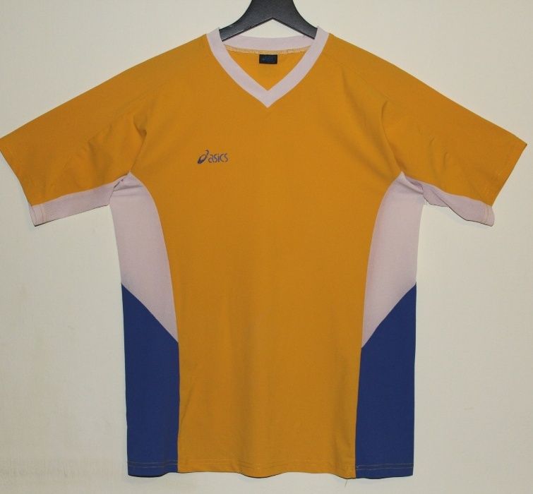Koszulka nr 11 żółta ASICS chłopięca męska rozmiar S