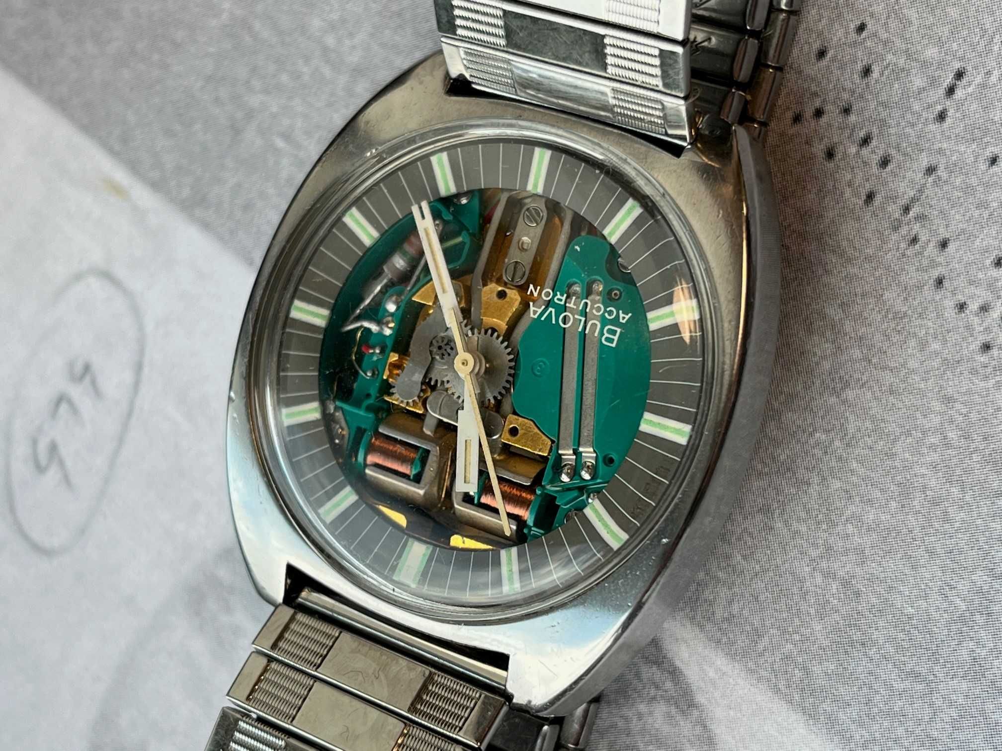 Zegarek Bulova Spaceview Accutron 770 T model 1969r Pudełko + serwis