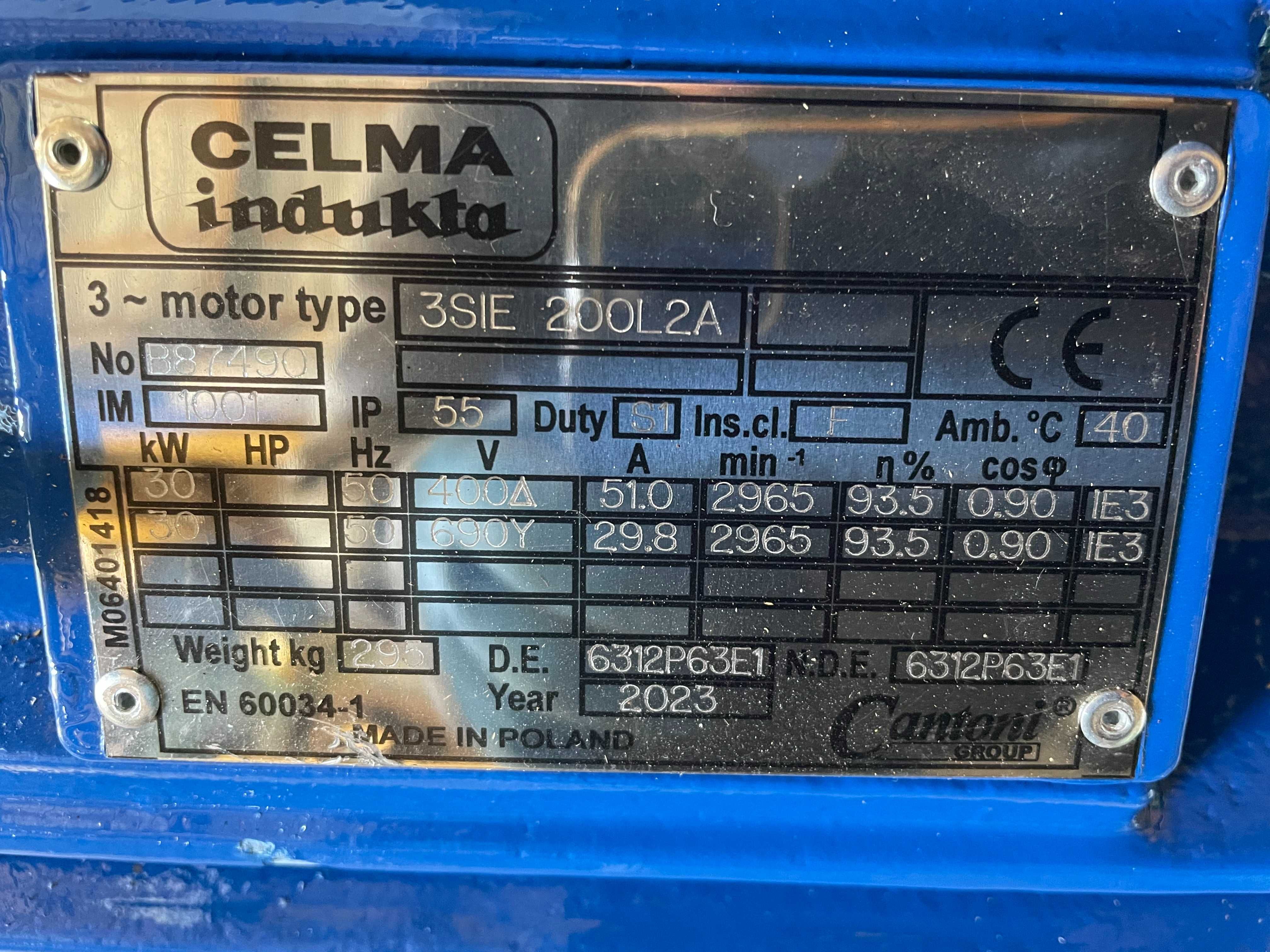 Silnik elektryczny 30 kW 2980 obr CELMA nowy