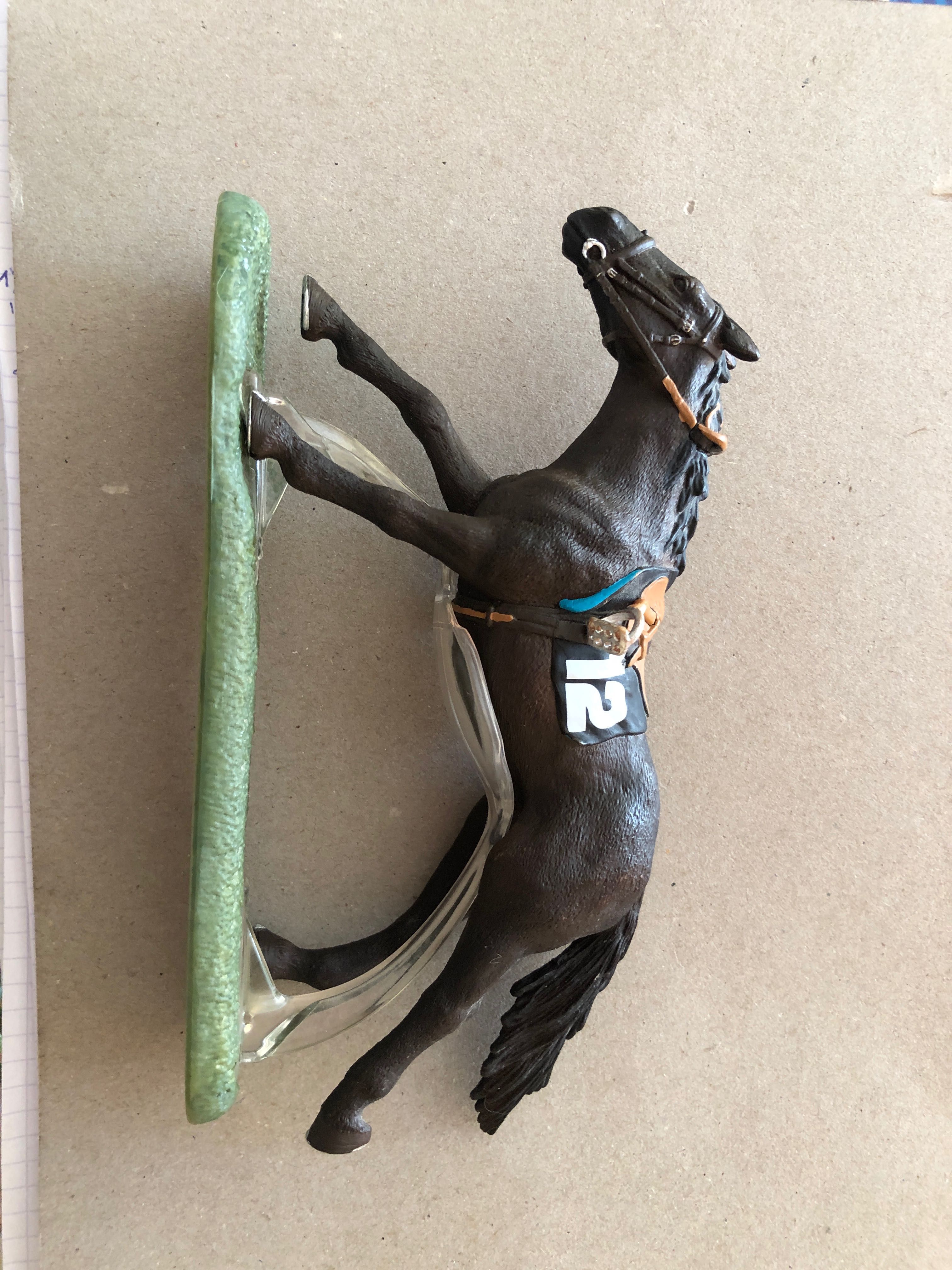 Schleich koń wyścigowy 42027 UNIKAT
