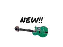 Nowa przypinka broszka spinka pin zielona gitara elektryczna