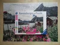 Kompletne stan idealny puzzle Reine, Lofoten, Norway, Ravensburger, 1k
